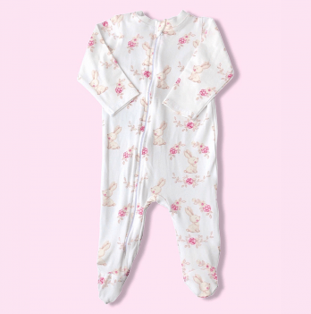 Человечек для новорожденных Embrace Белый/Розовый onepiece065