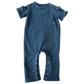 Человечек детский с коротким рукавом Embrace Синий от 3 мес до 2 лет romper010_80