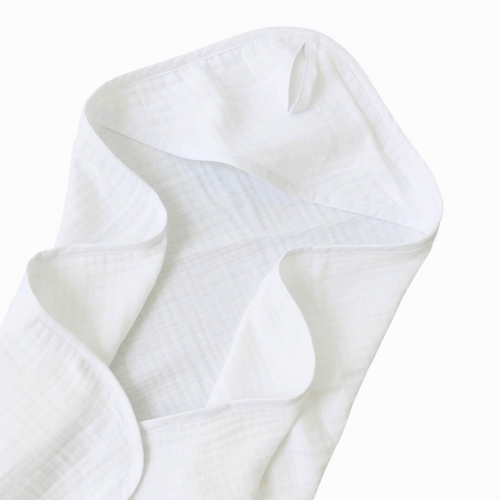 Детское полотенце уголок из муслина Embrace Белый 80х80 towel012