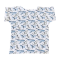 Детская футболка из муслина Embrace Киты Голубой от 6 мес до 2 лет muslintshirt007_80