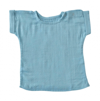 Детская футболка из муслина Embrace Голубой от 6 мес до 2 лет muslintshirt004_80