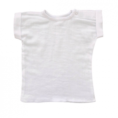 Детская футболка из муслина Embrace Белый от 6 мес до 2 лет muslintshirt001_80