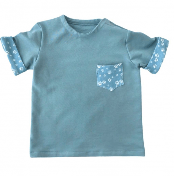 Детская футболка из трикотажа Embrace Голубой от 9 мес до 2 лет tshirt001_80