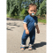 Человечек детский с коротким рукавом Embrace Темно-синий от 3 мес до 2 лет romper004_80