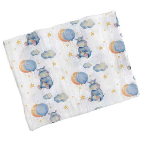 Муслиновая пеленка для новорожденных Embrace Голубой 80х90 см пм254_90х80