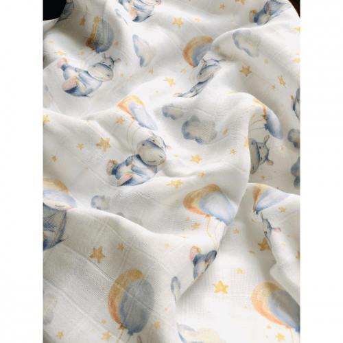 Муслиновая пеленка для новорожденных Embrace Голубой 80х90 см пм254_90х80