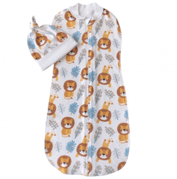 Пеленка кокон для новорожденных на молнии с шапочкой Embrace Оранжевый от 0 до 3 мес pkzn001