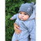 Демисезонная шапка и снуд детские Embrace Серый от 0 до 1.5 лет shapkahomut007_0-6