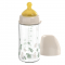 Бутылочка для кормления с латексной соской Nip Зеленая серия Белый 240 мл 35119
