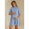Летнее платье для беременных и кормящих To Be Голубой 4501746