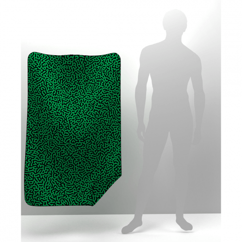 Пляжное полотенце из микрофибры Emmer 90х140 см Doodle Зеленый Doodle90*140