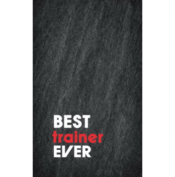 Полотенце из микрофибры Emmer 90х140 см Best trainer ever Темно-серый Besttrainerever90*140