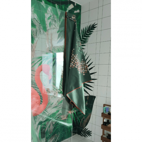 Пляжное полотенце из микрофибры Emmer 70х140 см Вышиванка Зеленый Вишиванказелена70*140