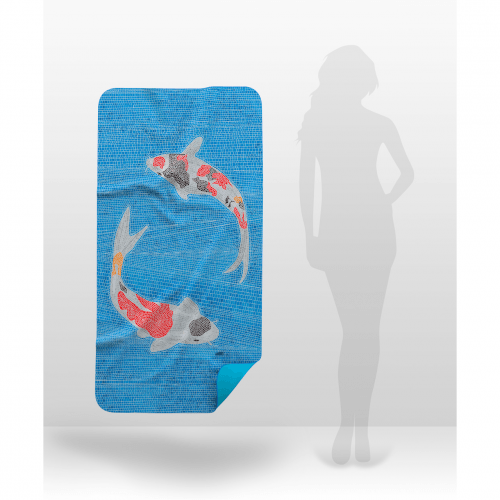 Пляжное полотенце из микрофибры Emmer 70х140 см Mosaic Голубой/Серый Mosaic70*140