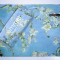 Полотенце из микрофибры Emmer 90х140 см Цветущие ветви миндаля Голубой/Белый 3589855