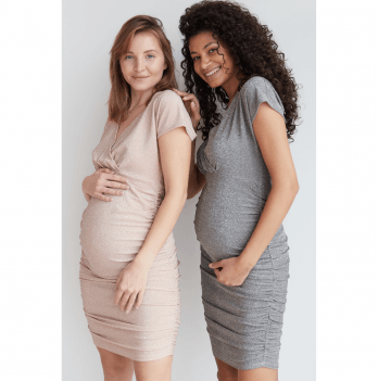 Платье для беременных To Be Пудровый 4390147