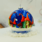 Новогодний шар на елку Santa Shop Городок по кругу Синий 10 см 7806723542604