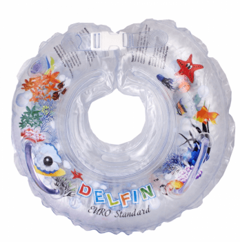 Круг для купания младенцев Дельфин EuroStandard Прозрачный 1111-KD-01