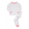 Детская пижама для девочки Krako Разноцветные горошки Молочный от 7 до 8 лет 3023J26