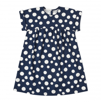 Платье для девочки с коротким рукавом Krako Горошки Синий от 2 до 7 лет 4010D21