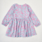 Платье для девочки с длинным рукавом Krako Зебра Розовый/Бирюзовый от 7 до 8 лет 3004D23