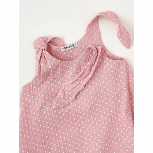 Платье для девочки из муслина Krako Розовый от 2 до 7 лет 4043D22