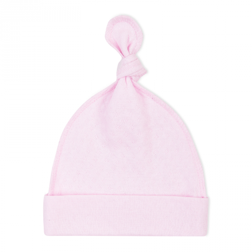 Детская шапка для новорожденных Krako Ажур ромбик Розовый от 0 до 1 мес 4055H22