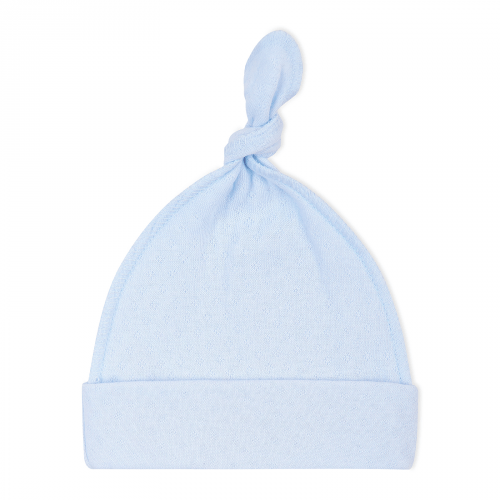 Детская шапка для новорожденных Krako Ажур ромбик Голубой от 0 до 1 мес 4055H13