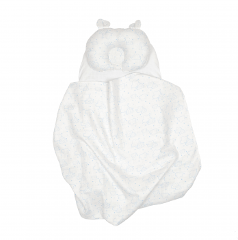 Постельное белье в коляску для новорожденных Twins Bear Голубой 1489-TMB-04