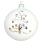 Новогодний шар на елку Santa Shop Сахарная Елка с узорами Белый 10 см 7806723209125