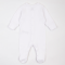 Человечек для новорожденных с длинным рукавом Krako Ажур Белый от 0 до 3 мес 4031P33