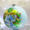 Новогодний шар на елку Santa Shop Колокольчики Голубой 10 см 4820001106923