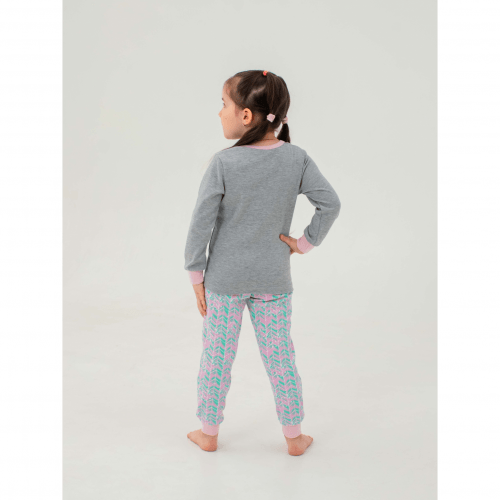 Пижама для девочки Smil Серый от 4 до 6 лет 104522