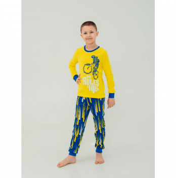 Пижама для мальчика Smil Синий/Желтый от 7 до 10 лет 104689