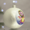 Новогодний шар на елку Santa Shop Дракон - Красотка Белый 8,5 см 4820001112580