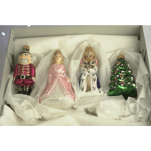 Набор елочных игрушек Santa Shop Щелкунчик Красный/Зеленый 13 см 4 шт 4820001113334