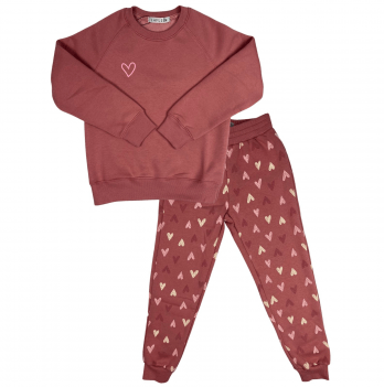 Детский костюм для девочки с начесом Lafleur Розовый от 8 до 9 лет 370217