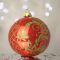 Новогодний шар на елку Santa Shop Рождественский сонет Красный 10 см 7806723228362