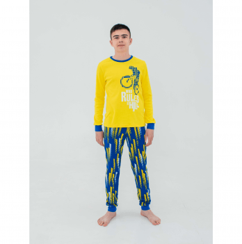 Пижама для мальчика Smil Синий/Желтый от 11 до 14 лет 104730