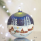 Новогодний шар на елку Santa Shop Колядники Синий 10 см 4820001022711