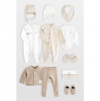 Набор одежды для новрожденных Magbaby Emeri 0-3 мес Бежевый/Молочный 131762