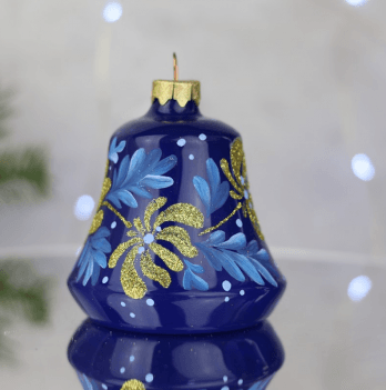 Елочная игрушка Santa Shop Дзвіночок льодяний Синий 7 см 4820001165524