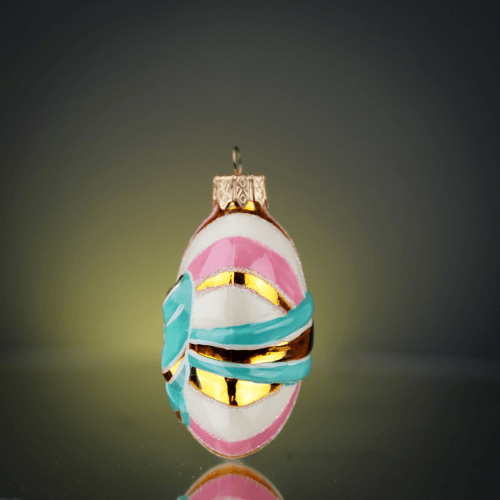 Елочная игрушка набор 5 шт Rizdviani Istorii Зефірний Розовый 7 см, 10 см, 15 см 4820001179637