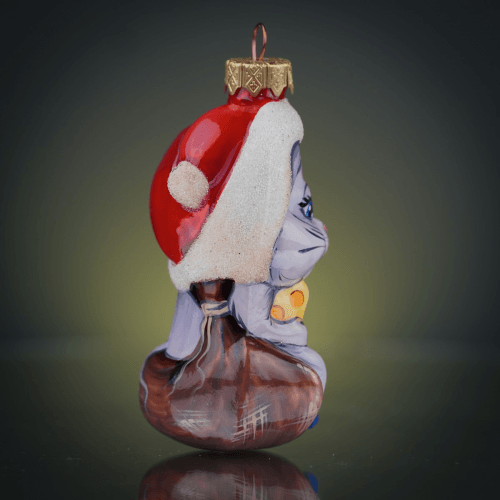 Елочная игрушка Rizdviani Istorii Мишеня святкове Красный 10 см 4820001179774