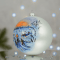 Новогодний шар на елку Santa Shop Різдвяні колядники Белый 12 см 4820001179873