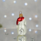 Елочная игрушка Santa Shop Святковий песик Белый/Красный 10 см 4820001180121