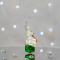 Елочная игрушка Santa Shop Ведмедик новорічний Белый/Зеленый 8 см 4820001180190