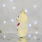 Елочная игрушка Santa Shop Ведмедик з серденьком Молочный/Красный 8 см 4820001180206