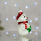 Елочная игрушка Santa Shop Сніговик з вінком Красный 8 см 4820001180244