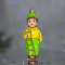 Елочная игрушка Santa Shop Хлопчик з драбиною Желтый/Зеленый 12 см 4820001179903